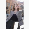 San@Cai 2024 Winter New Women's Wear: A stylish tweed wool coat with a touch of elegance, a French overcoat details Picture